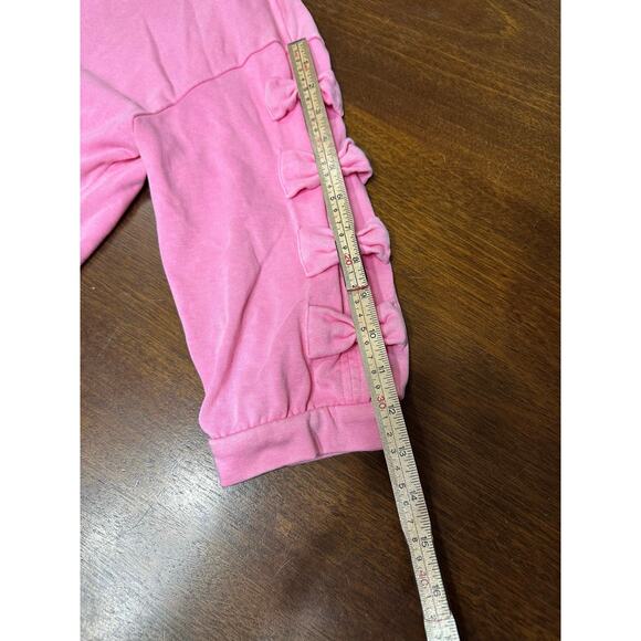 Jodifl Frenchie Bow Top Women Small Pink Preppy University Sorority Comfy Lounge - Picture 7 of 8